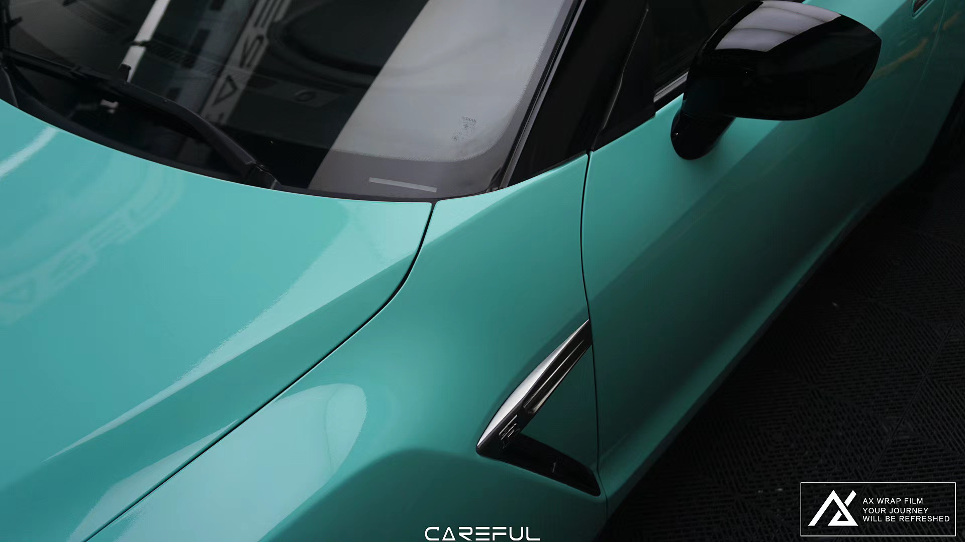 AX WRAP FILM GLOSS TIFFANY BLUE – XANH TIFFANY BÓNG NISSAN GTR AX WRAP FILM GLOSS TIFFANY BLUE – XANH TIFFANY BÓNG NISSAN GTR