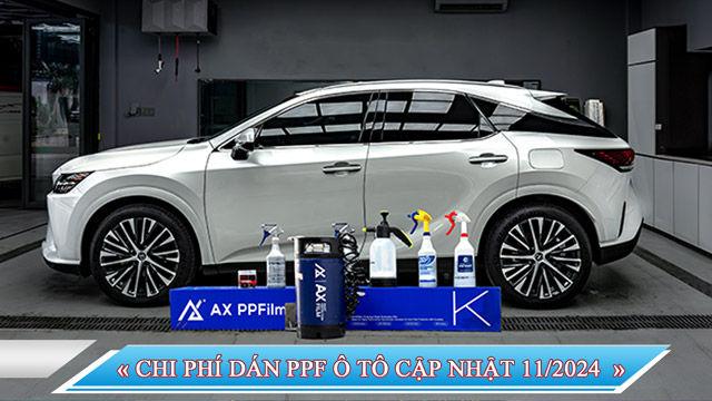 CHI PHÍ DÁN PPF Ô TÔ CẬP NHẬT 11/2024